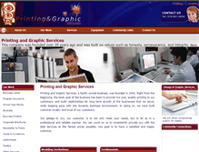 Tablet Screenshot of printingandgraphicservices.com